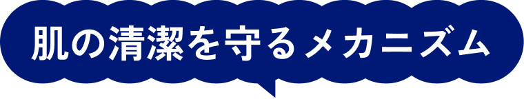 肌の清潔を守るメカニズム