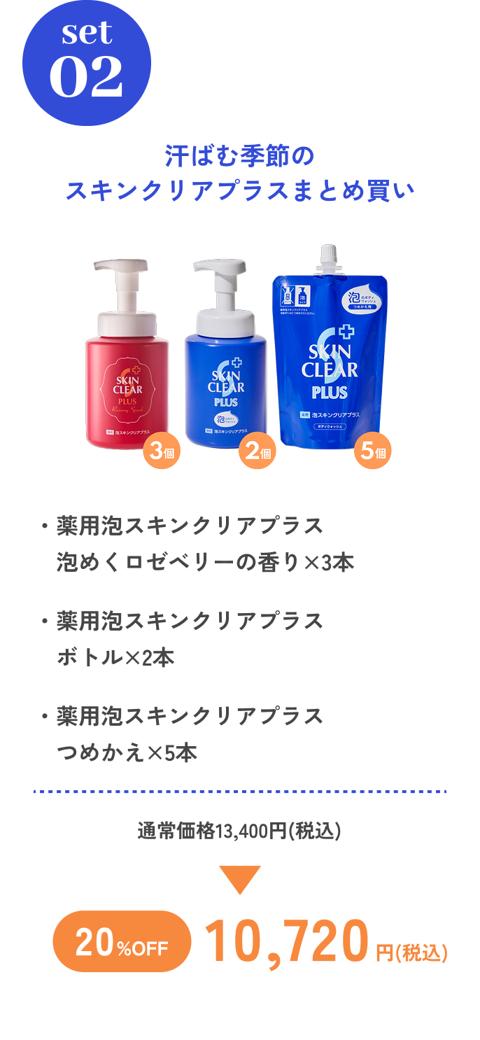 汗ばむ季節のスキンクリアプラスまとめ買い
